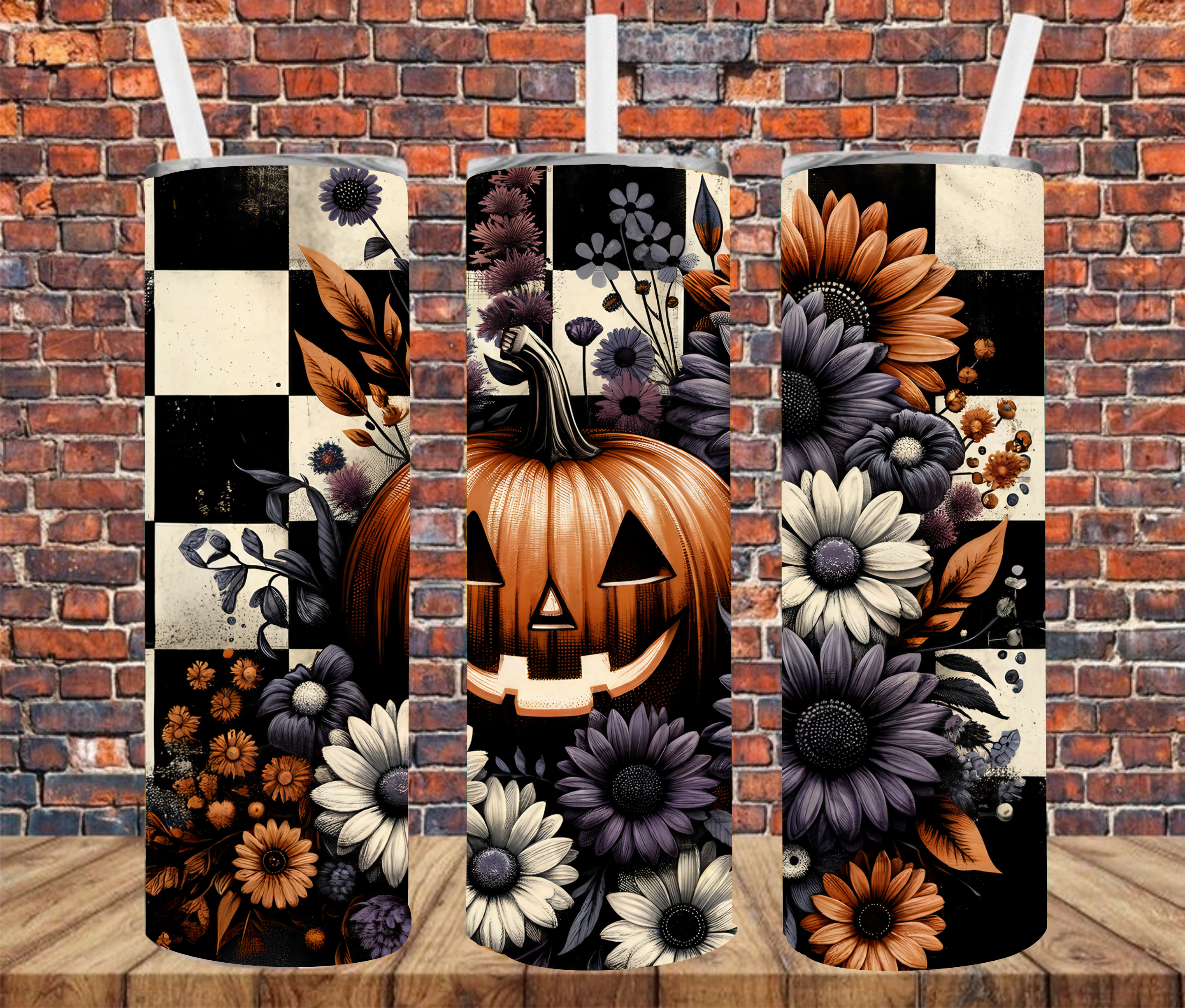 Jack-o-Lantern - Tumbler Wrap - Sublimation Transfers