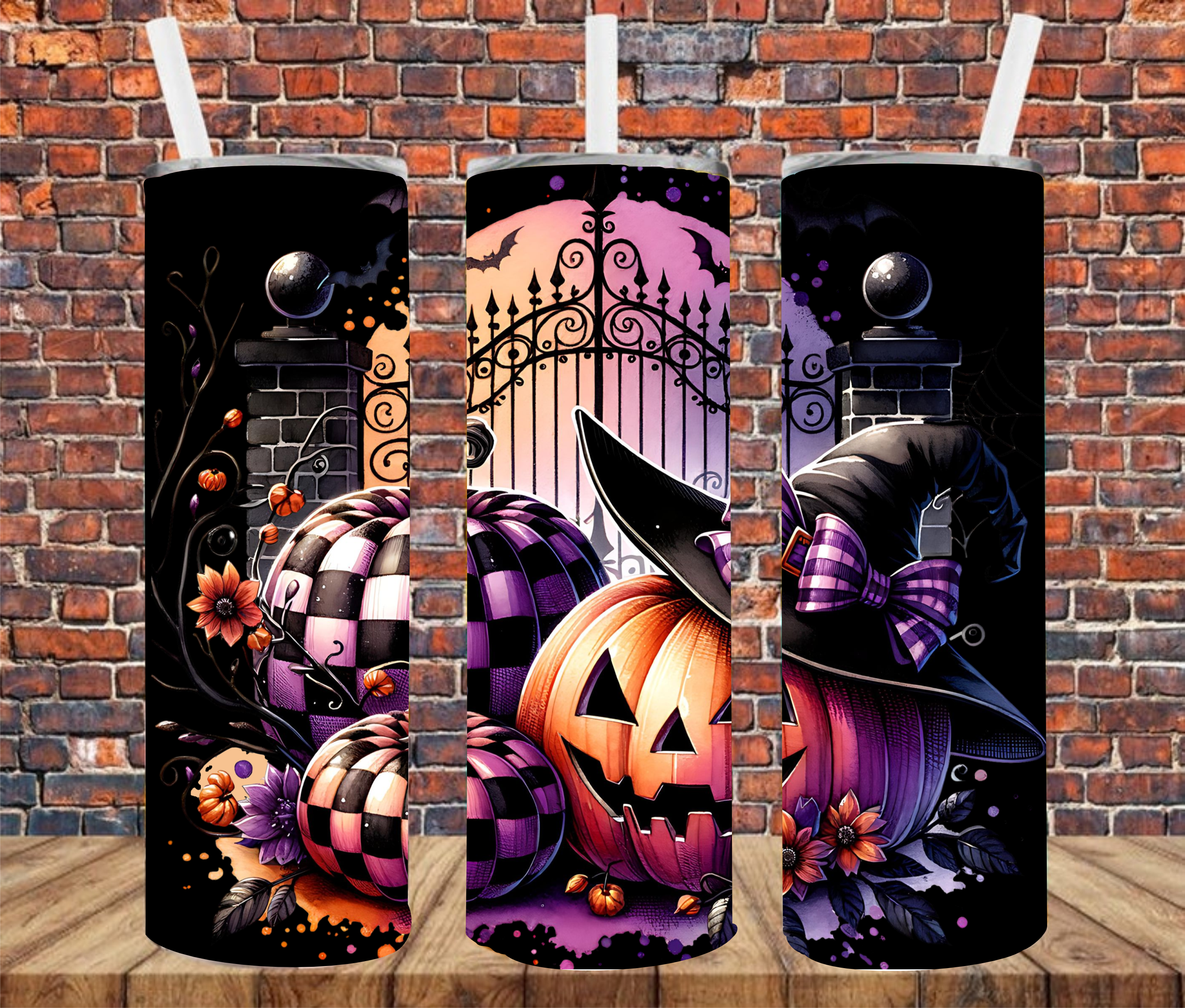 Jack-o-Lantern - Tumbler Wrap - Sublimation Transfers