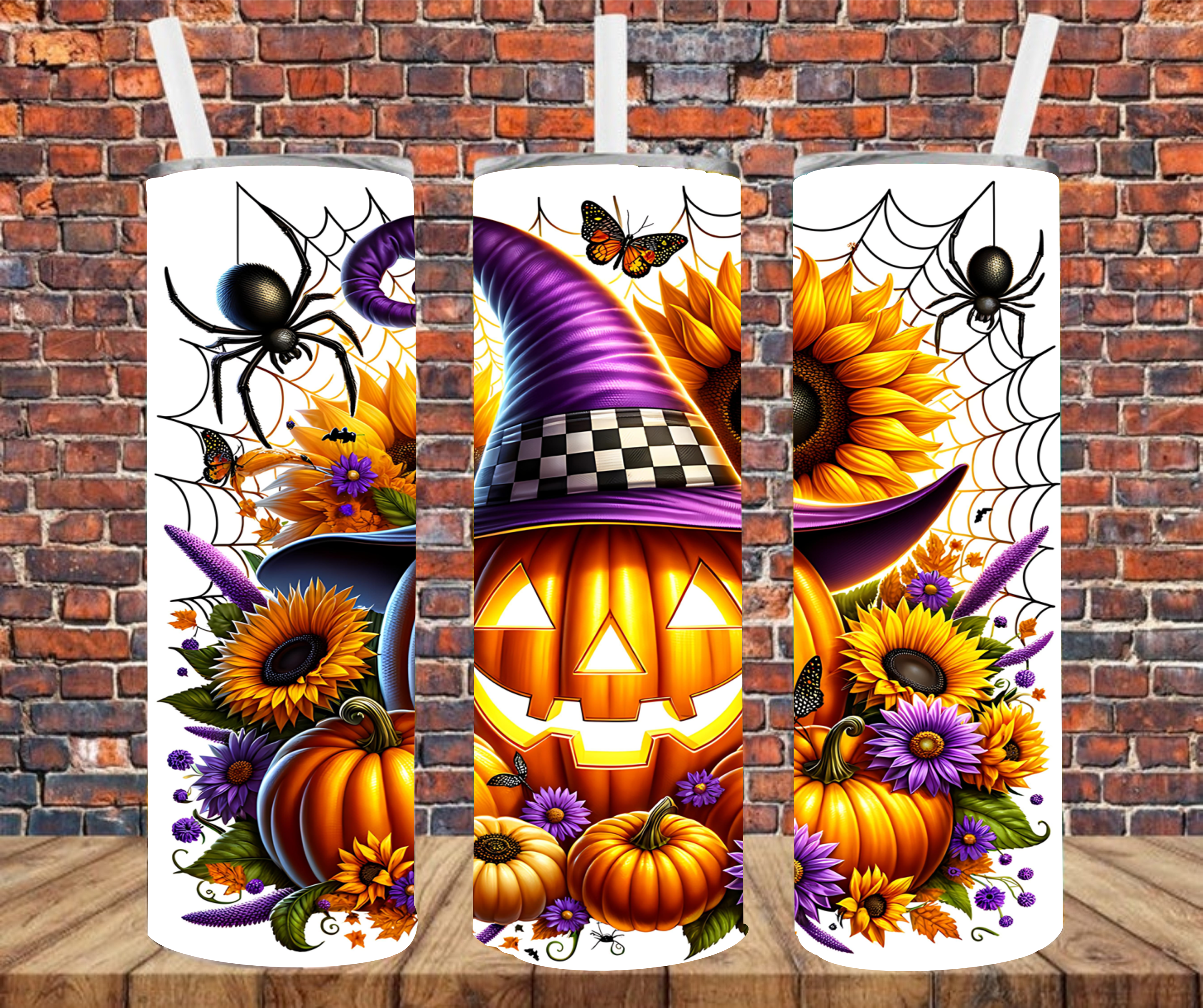 Jack-O-Lantern -  Tumbler Wrap - Sublimation Transfer