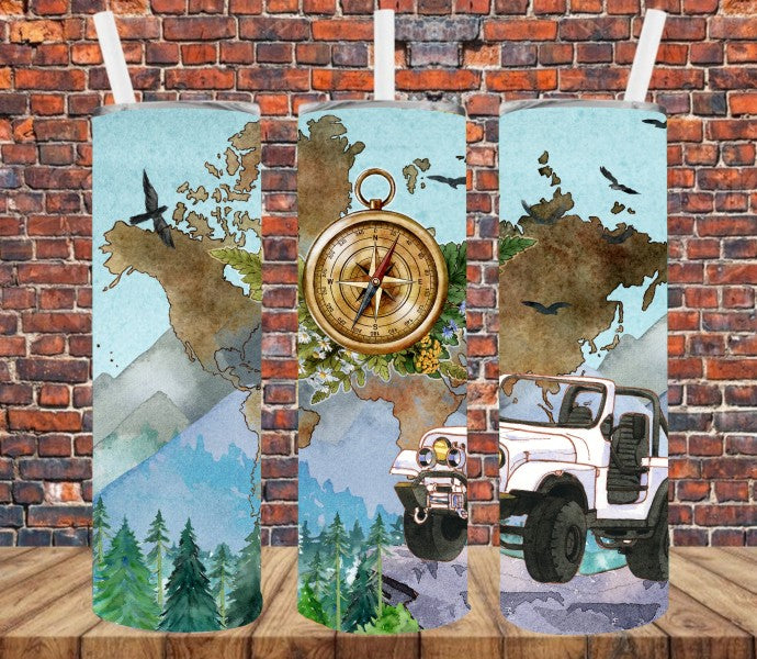 Jeep Explorer - Tumbler Wrap Sublimation Transfers