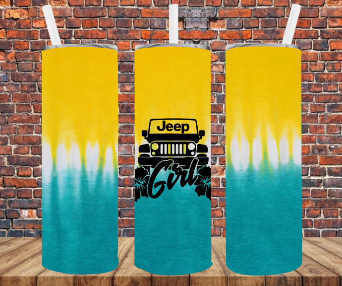 J.E.E.P. Girl - Tumbler Wrap - Sublimation Transfers