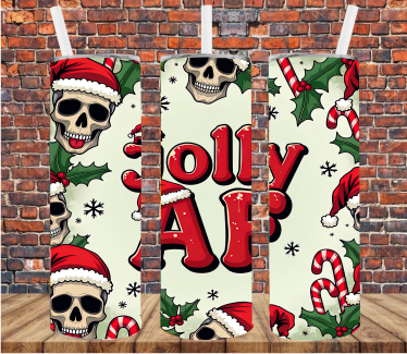 Jolly AF - Tumbler Wrap - Sublimation Transfer
