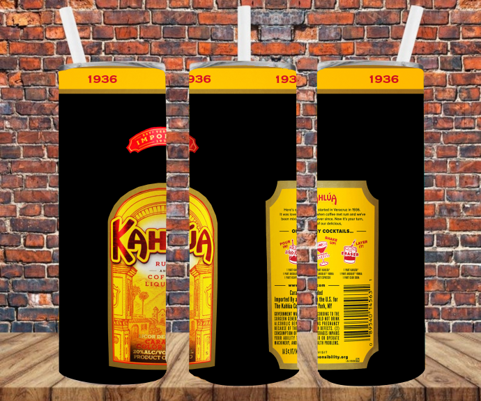 Adult Beverages- Tumbler Wrap Sublimation Transfers