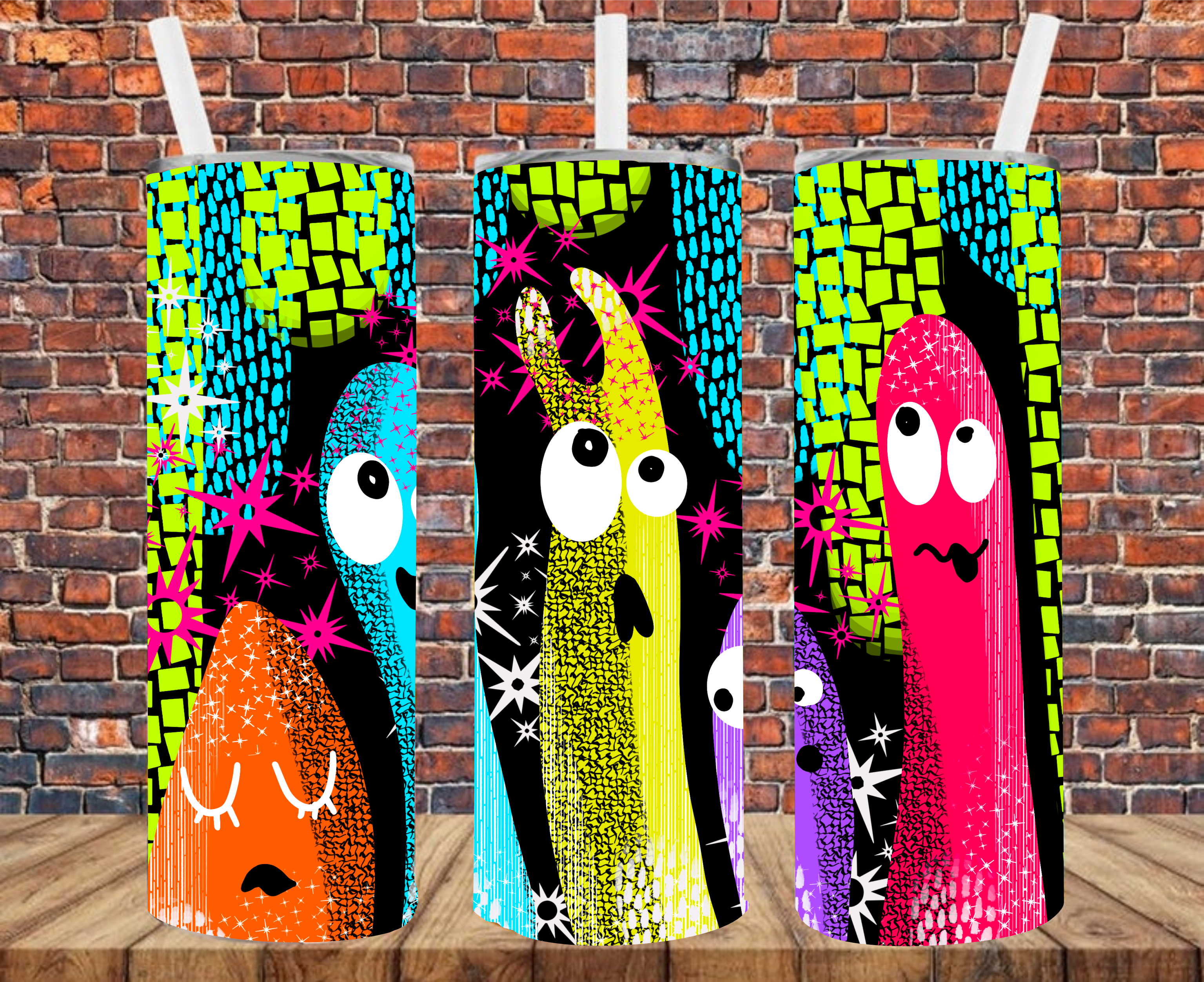 Monsters - Tumbler Wrap - Sublimation Transfers