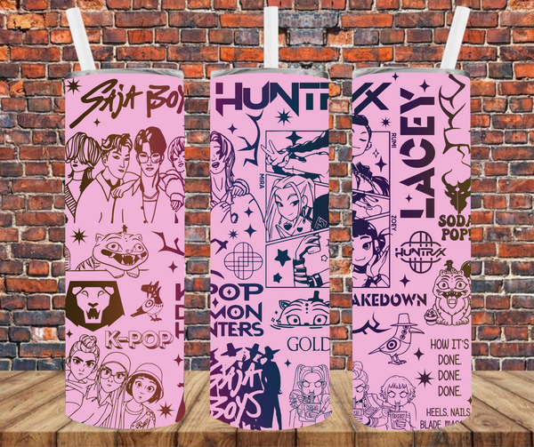 Popular Kids  - Tumbler Wrap - Sublimation Transfers