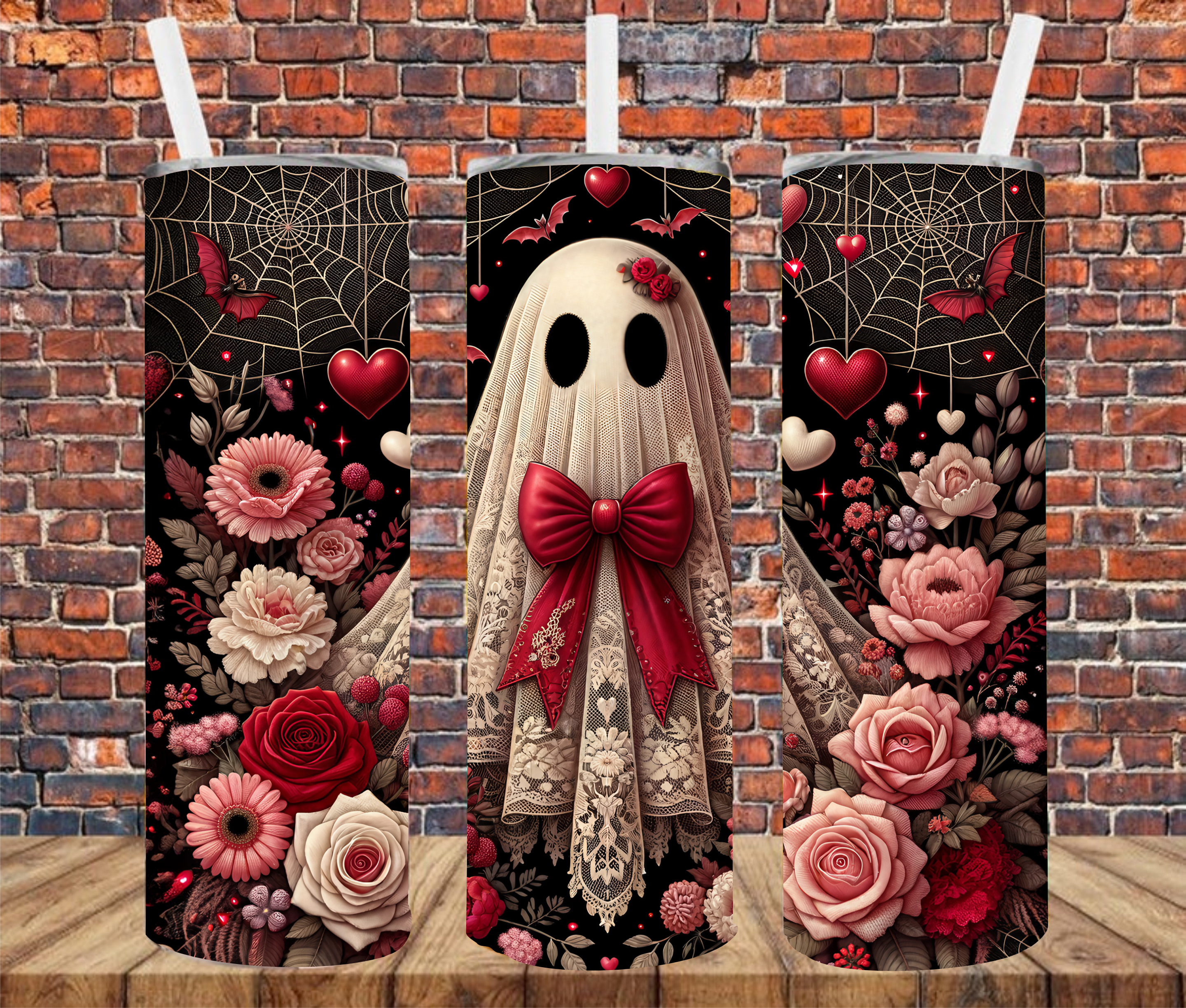 Lace Ghost - Tumbler Wrap - Sublimation Transfers