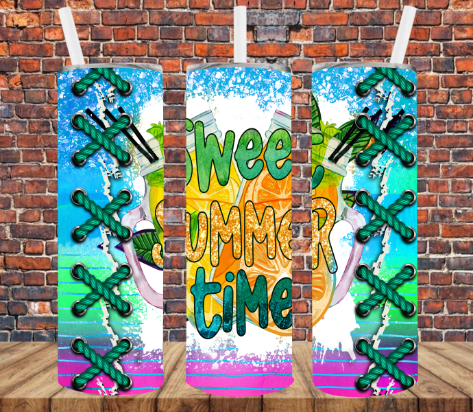 Sweet Summertime - Tumbler Wrap Sublimation Transfers