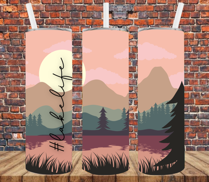 Lake Life - Tumbler Wrap Vinyl Transfers