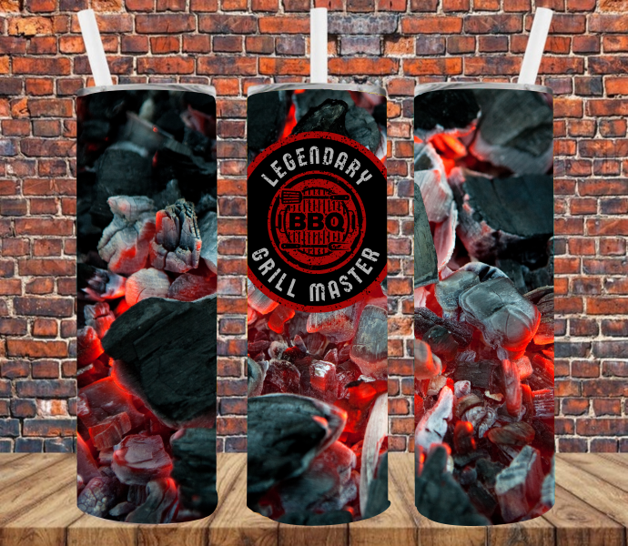 Legendary Grill Master Coals - Tumbler Wrap Sublimation Transfers
