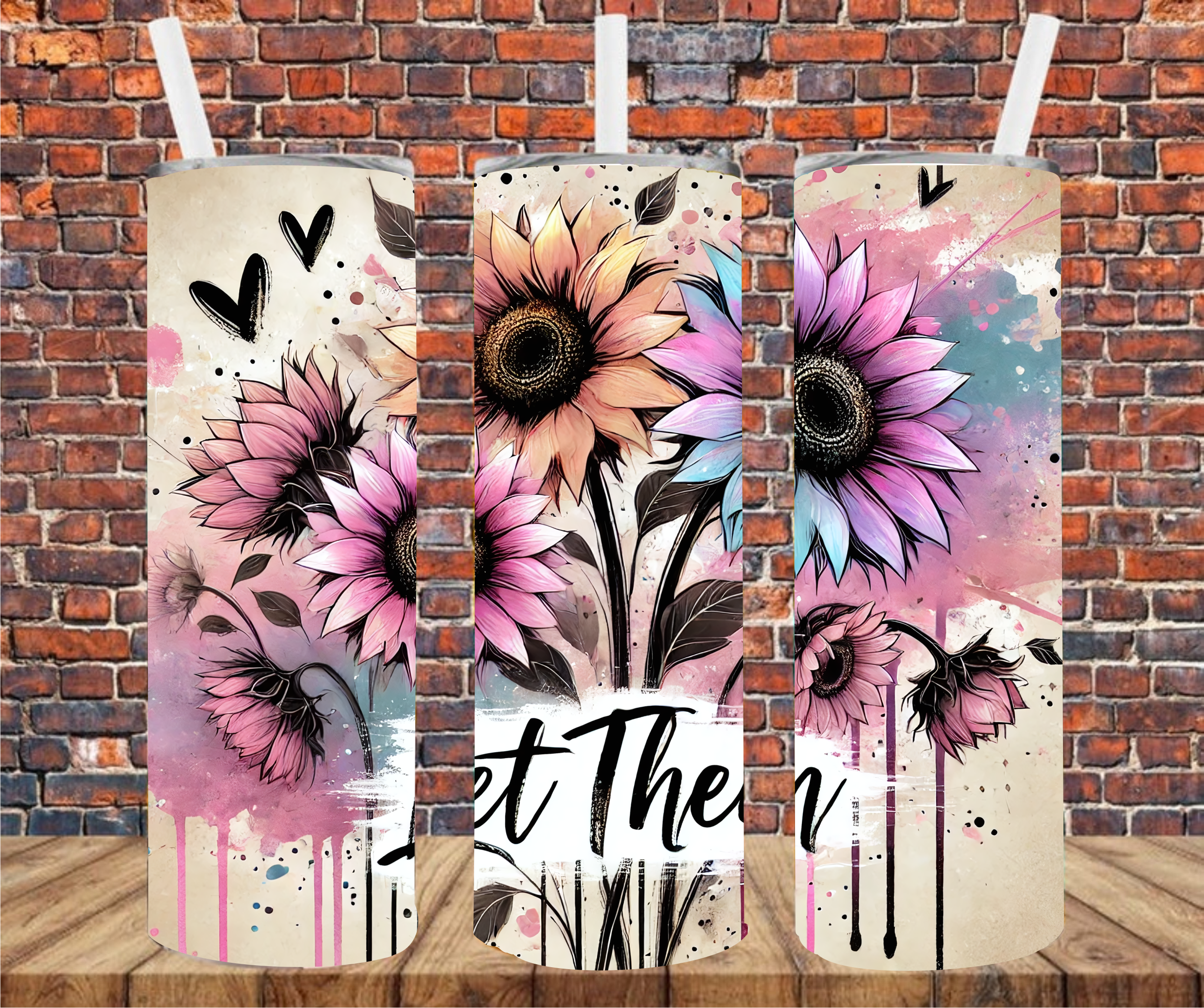 Let Them - Tumbler Wrap - Vinyl Transfer