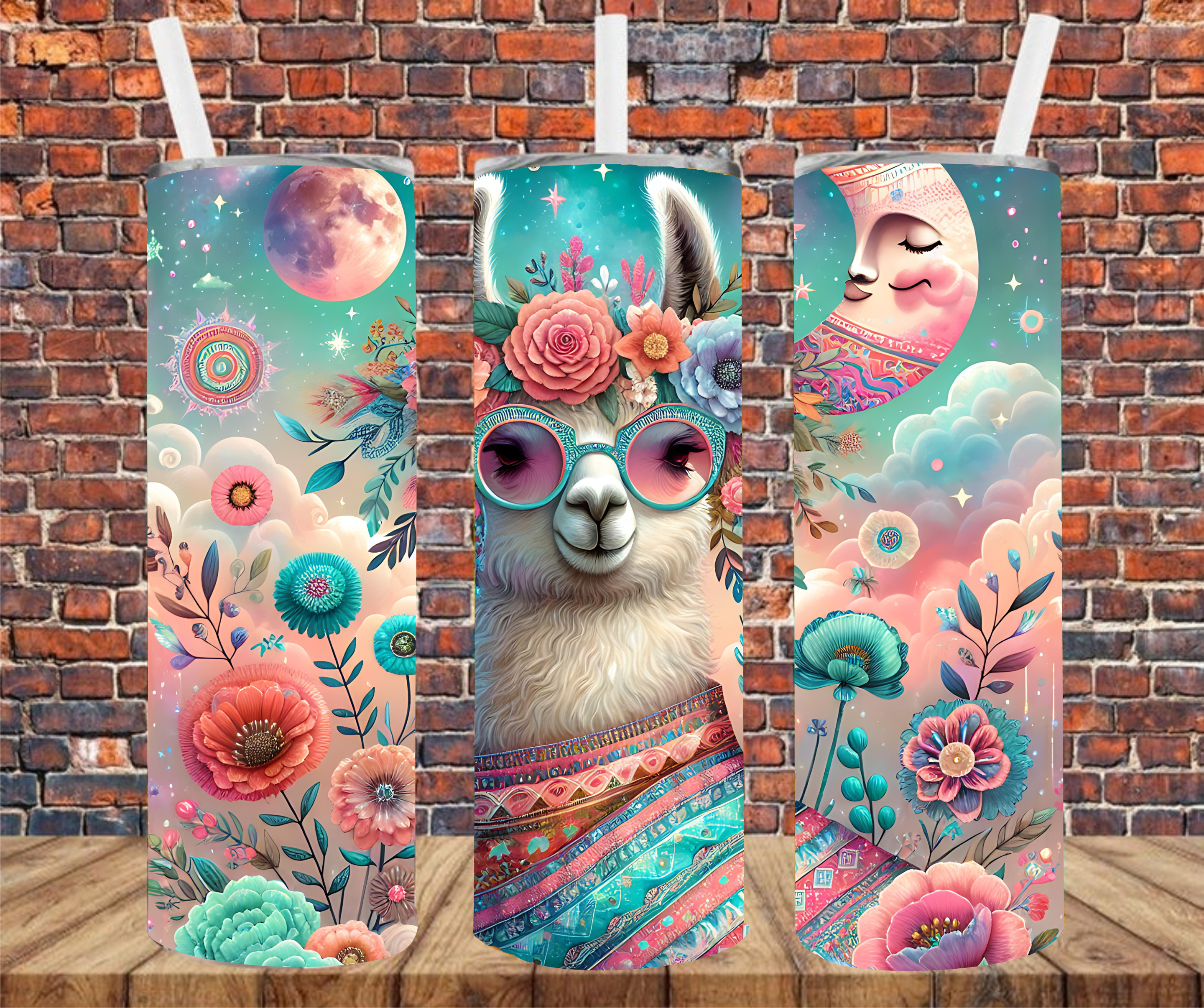 Llama - Tumbler Wrap - Sublimation Transfer