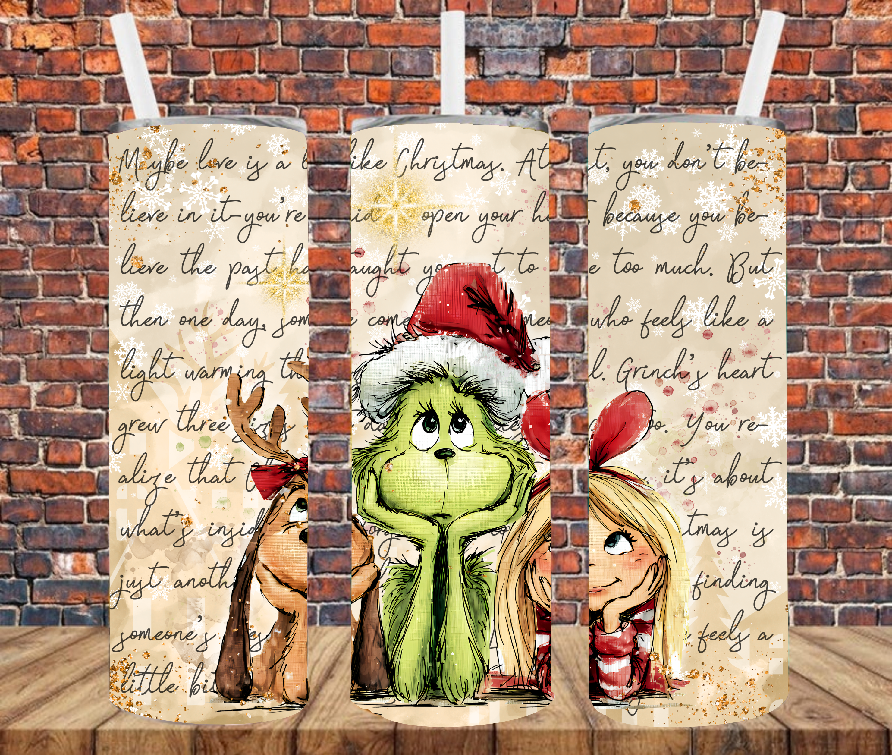 Christmas Character - Tumbler Wrap - Sublimation Transfers
