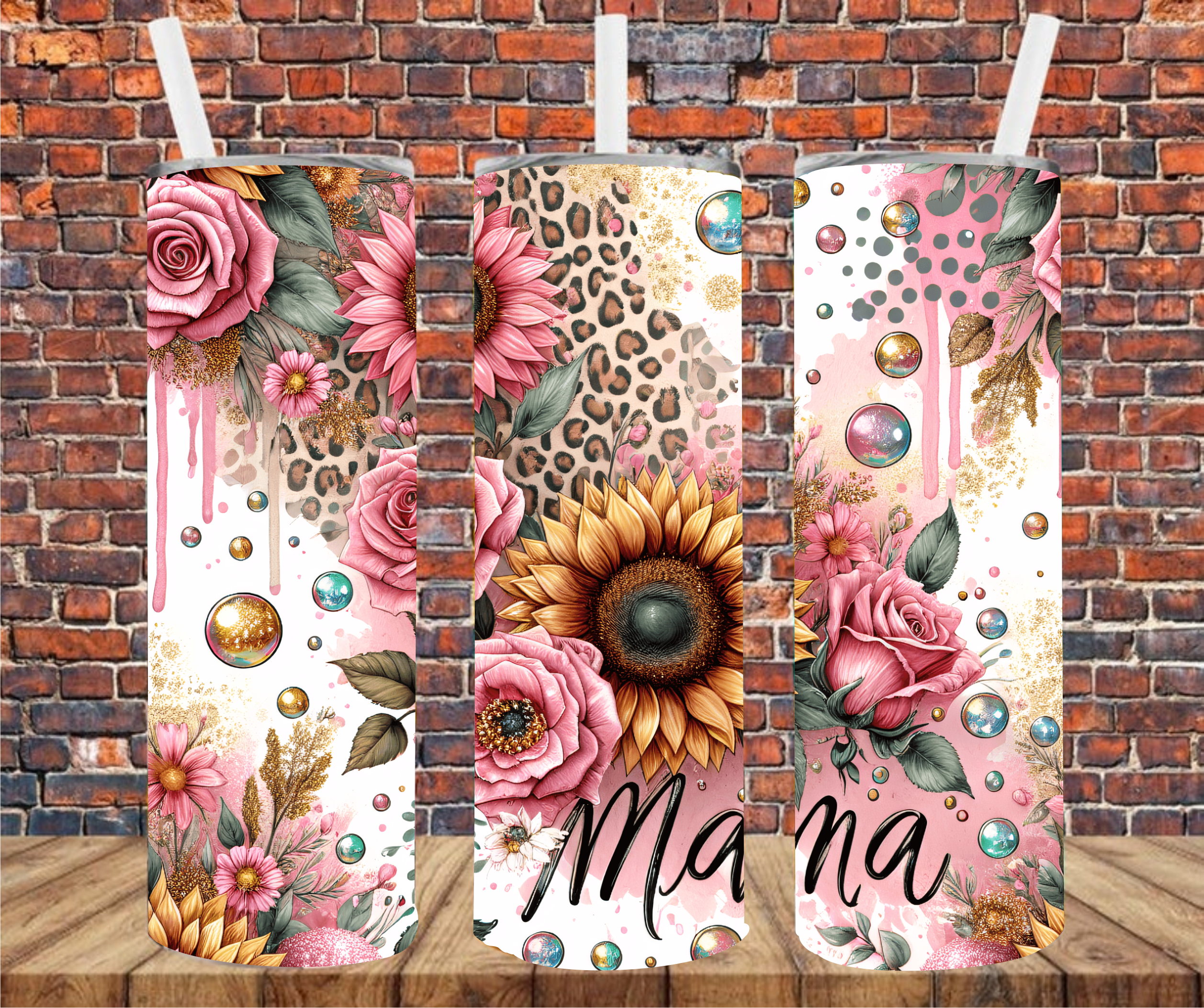 Mama - Tumbler Wrap - Vinyl Transfer