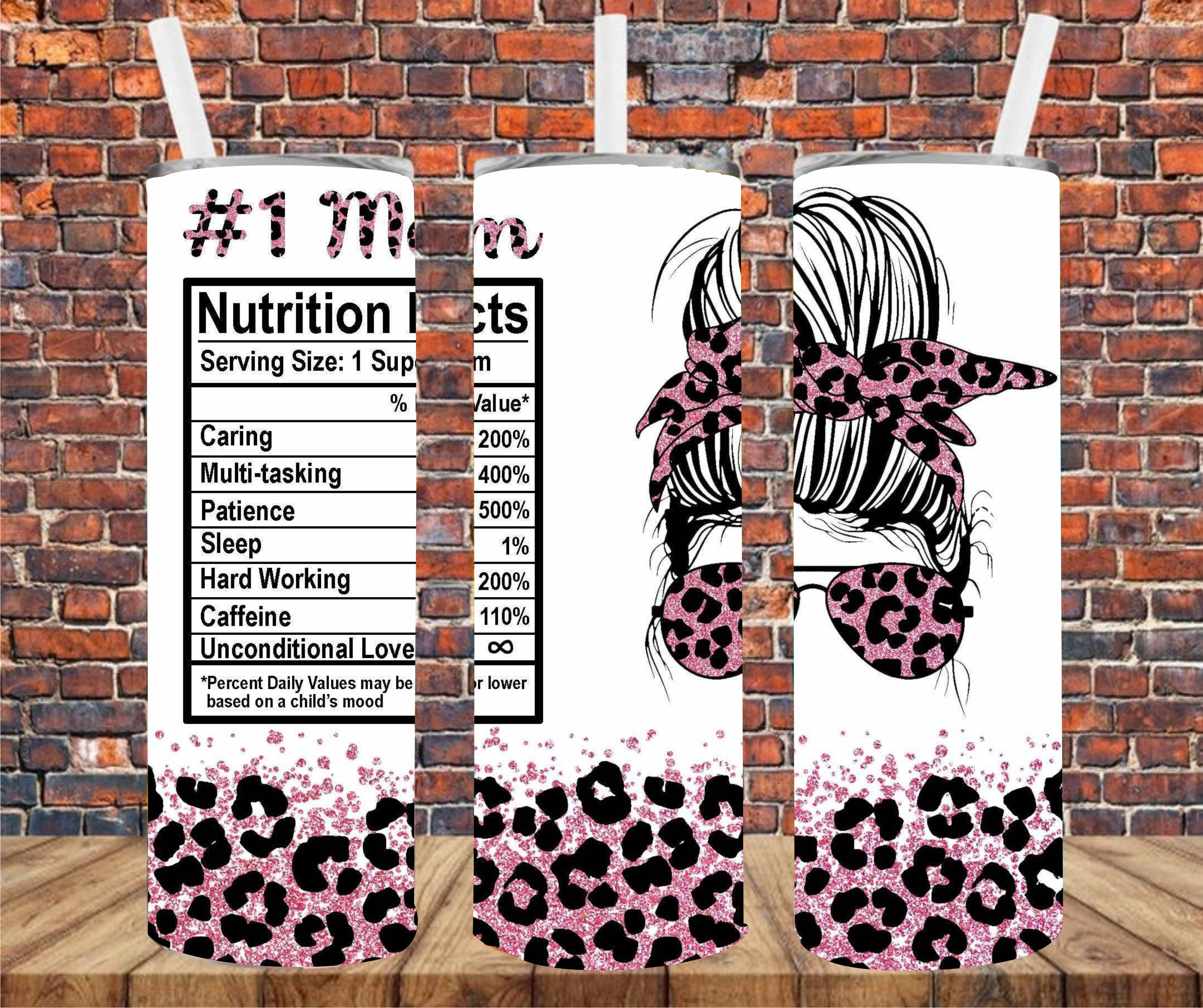 Mama Nutrition Facts - Tumbler Wrap - Sublimation Transfer