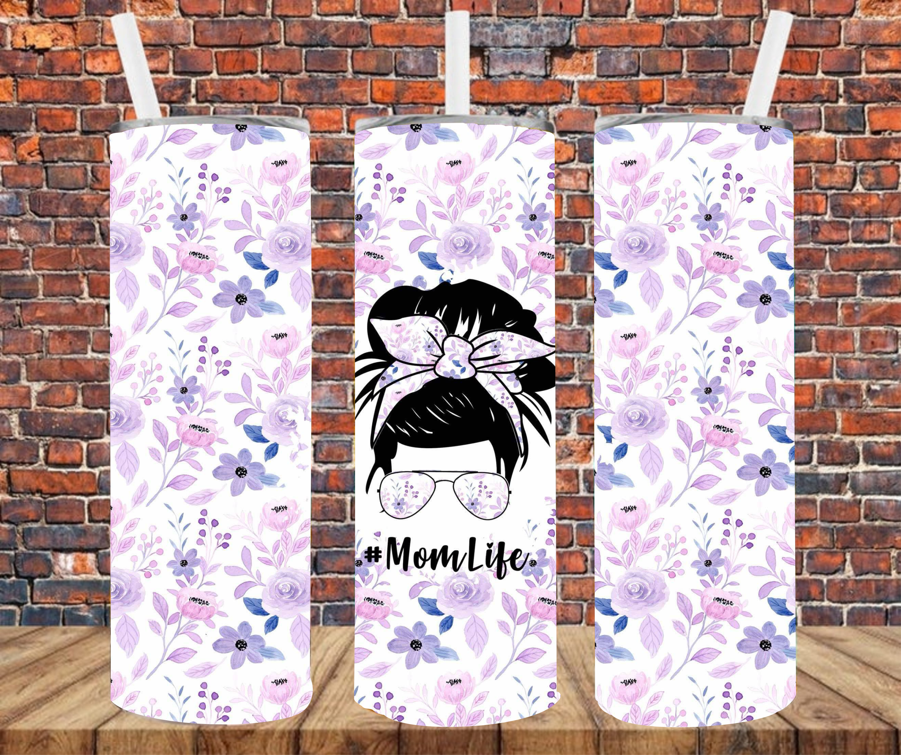 #momlife - Tumbler Wrap - Sublimation Transfer
