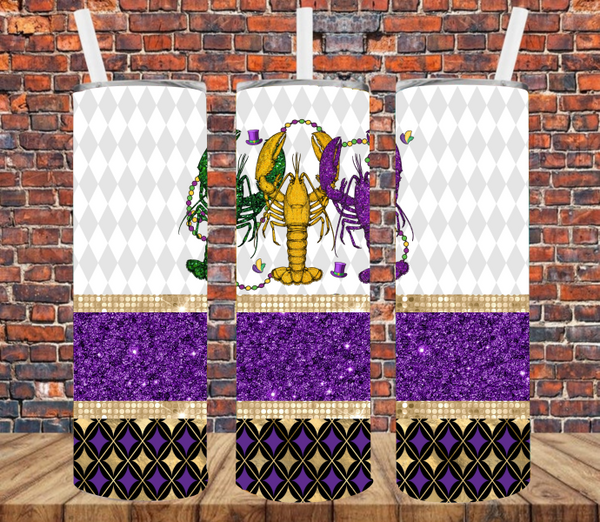 Mardi Gras - Tumbler Wrap Sublimation Transfers