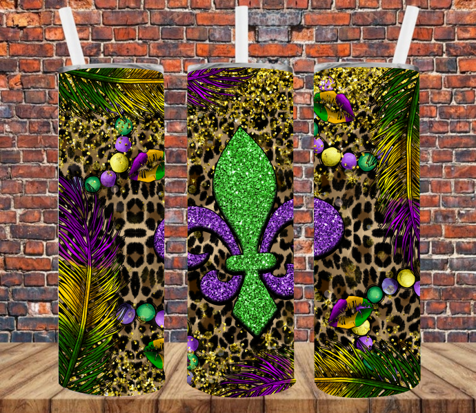Mardi Gras - Tumbler Wrap Sublimation Transfers