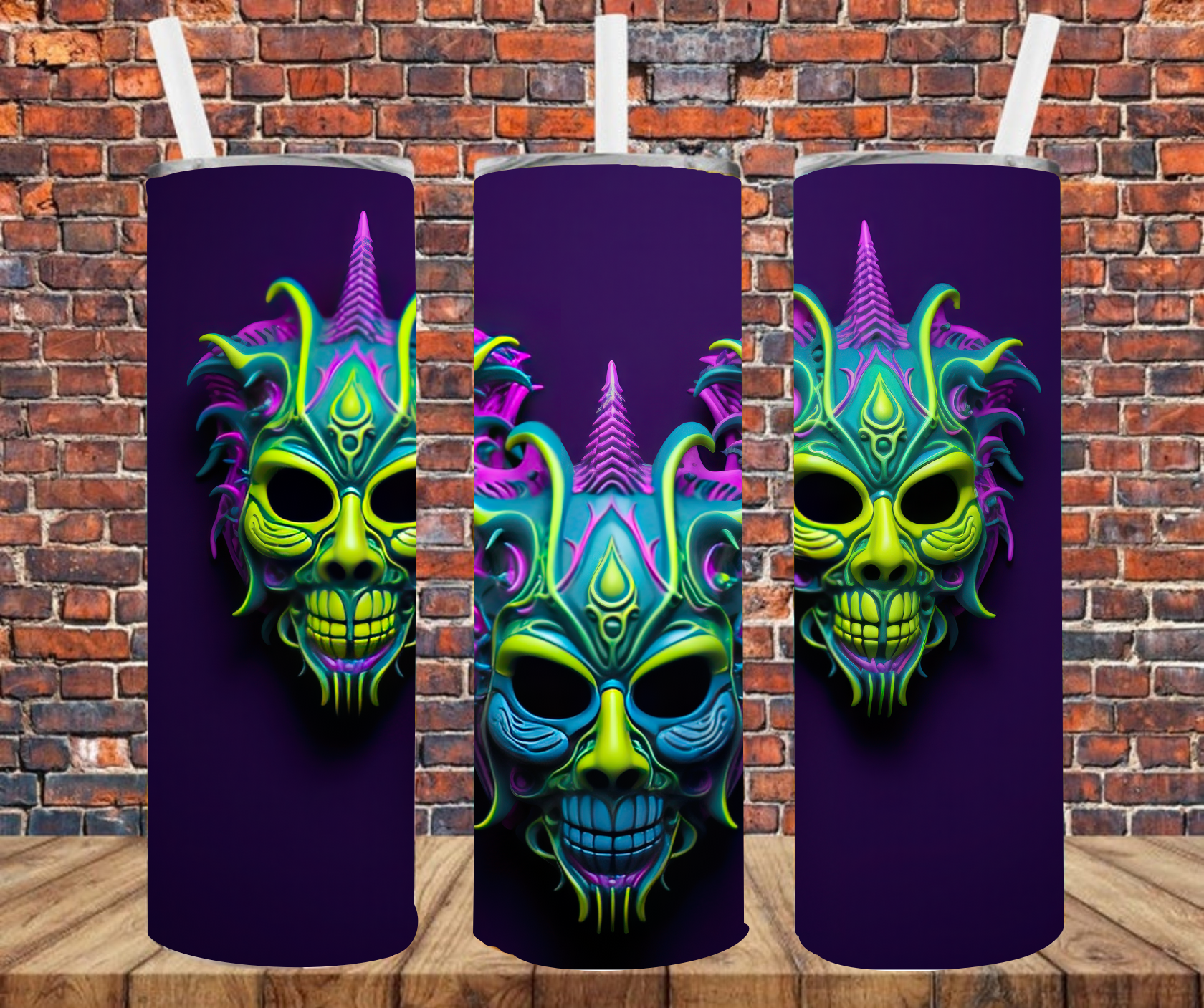 VooDoo Masks - Tumbler Wrap - Vinyl Transfers