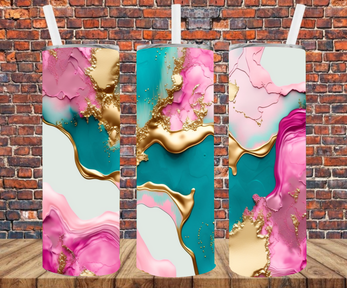 Marble - Tumbler Wrap - Sublimation Transfers