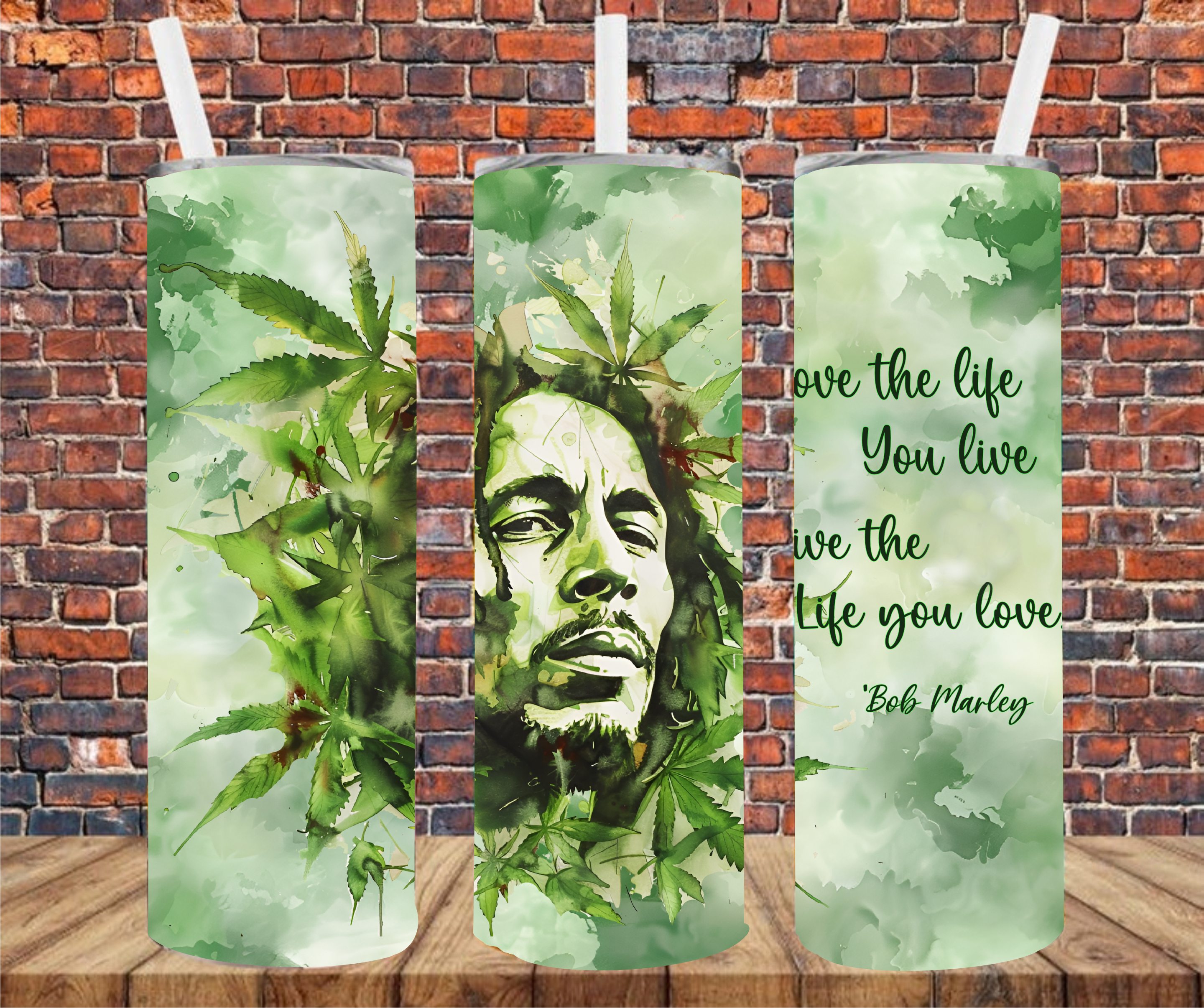 Live The Life You Love, Love The Life You Live - Tumbler Wrap - Sublimation Transfer