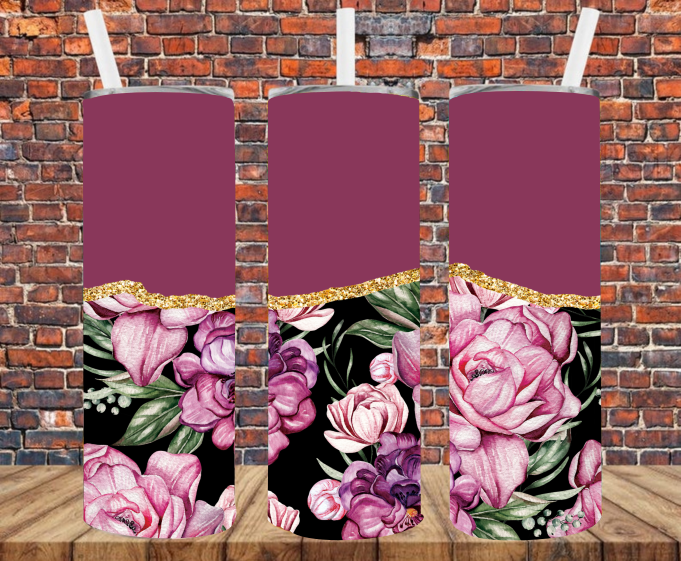 Floral - Tumbler Wrap - Sublimation Transfers