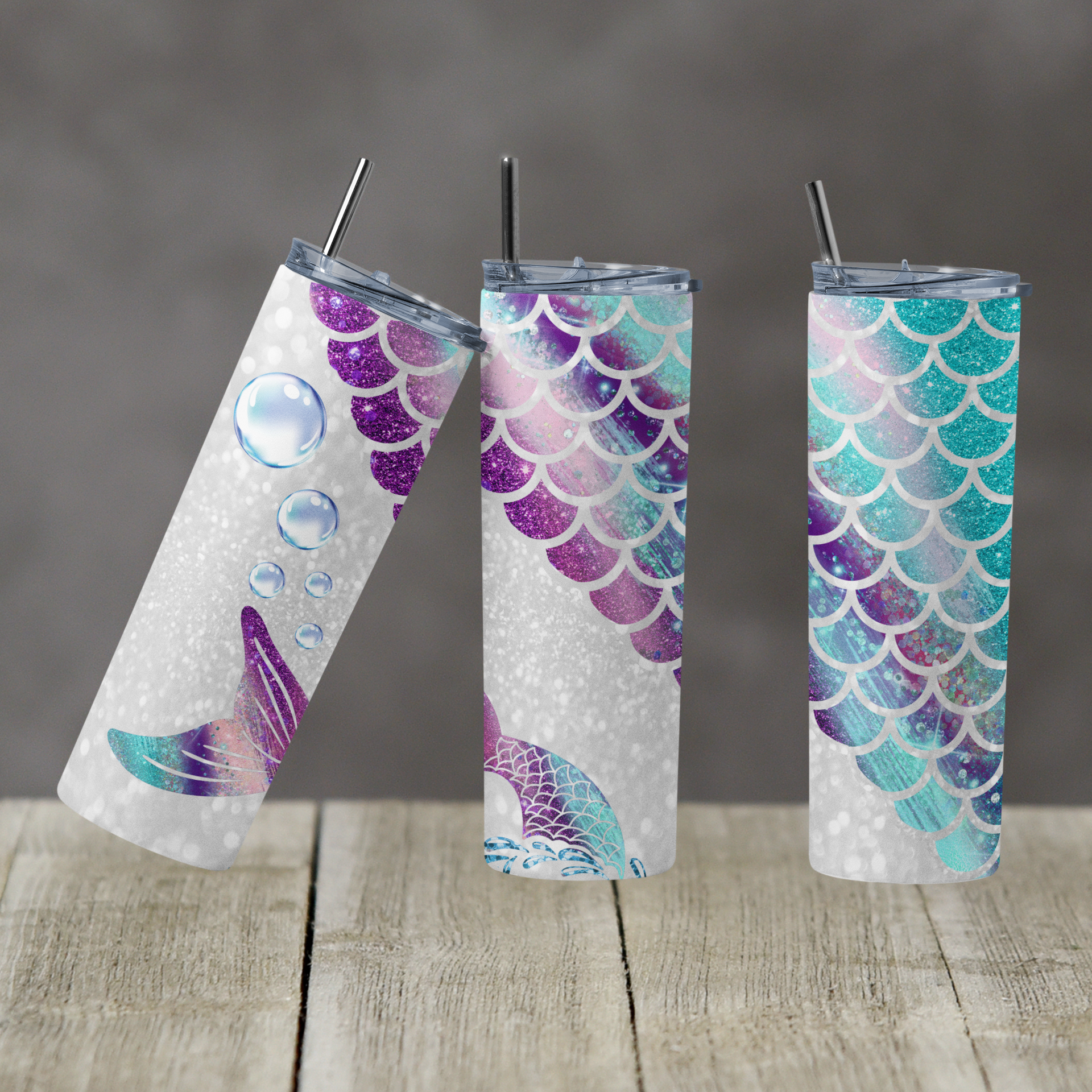 Mermaid - Tumbler Wrap Vinyl Transfers