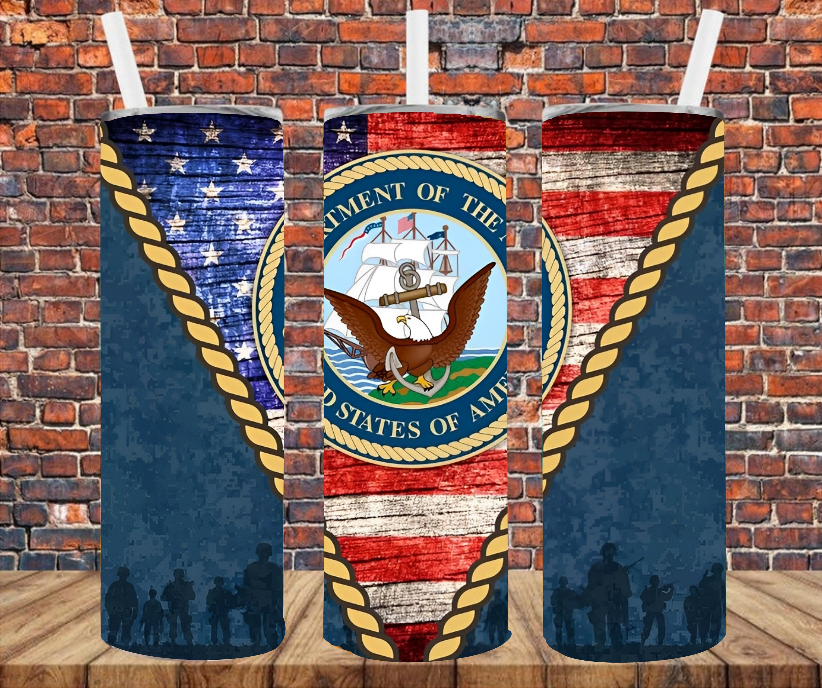 Military - Tumbler Wrap - Sublimation Transfer