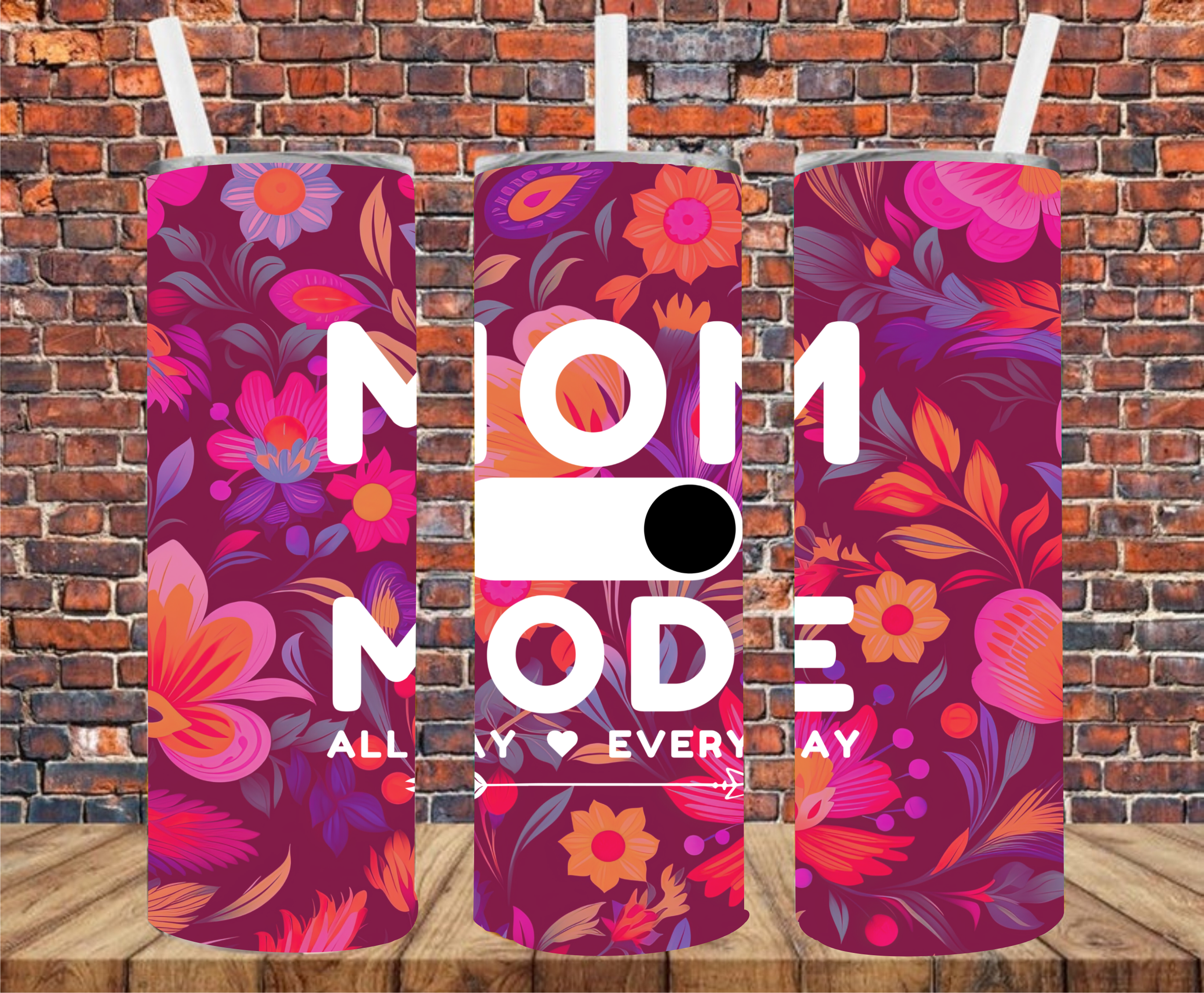 Mom Mode On - Tumbler Wrap - Sublimation Transfer