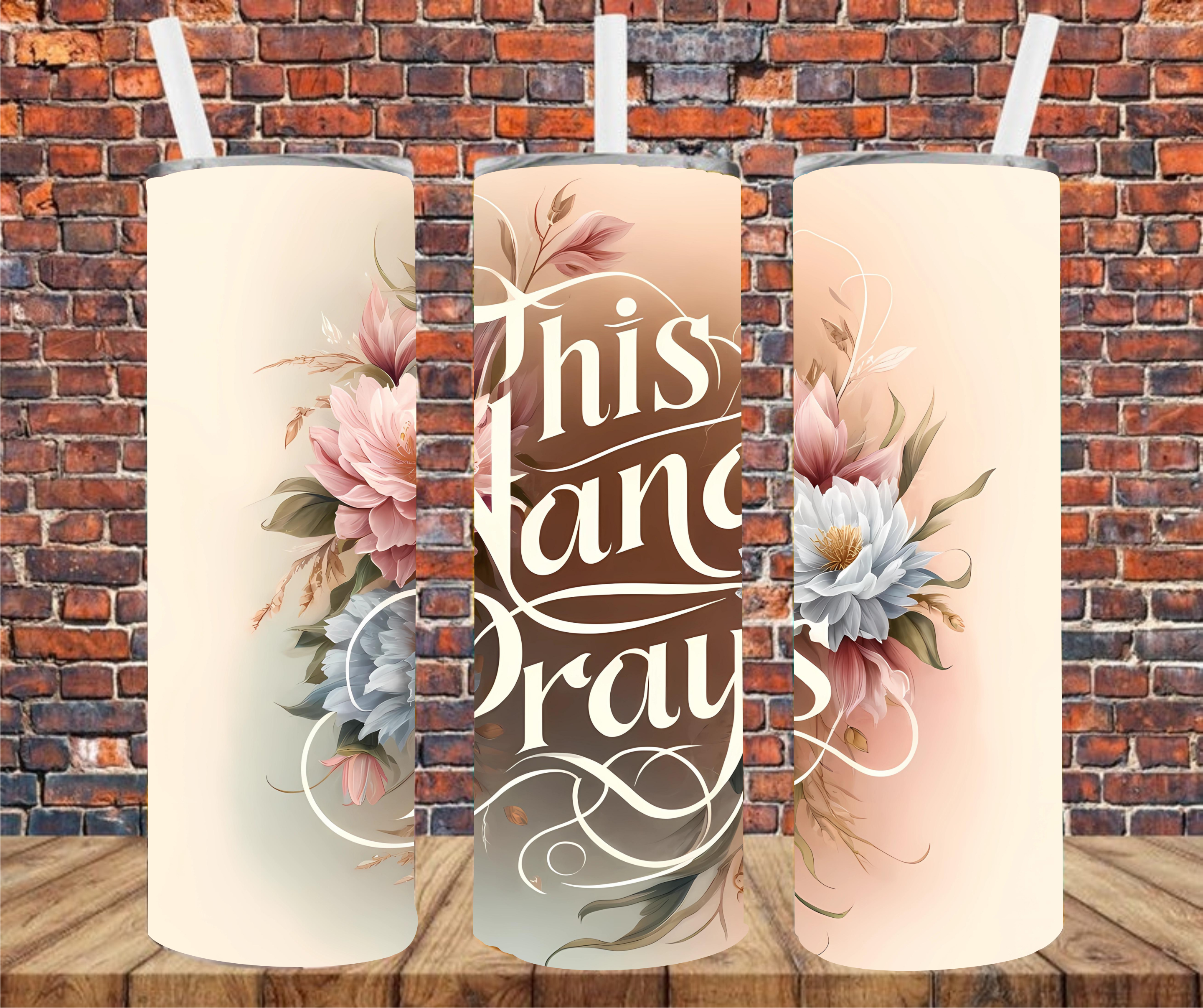 This Nana Prays - Tumbler Wrap - Sublimation Transfers