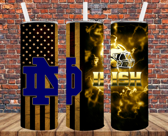 Football Indiana - Tumbler Wrap - Sublimation Transfers