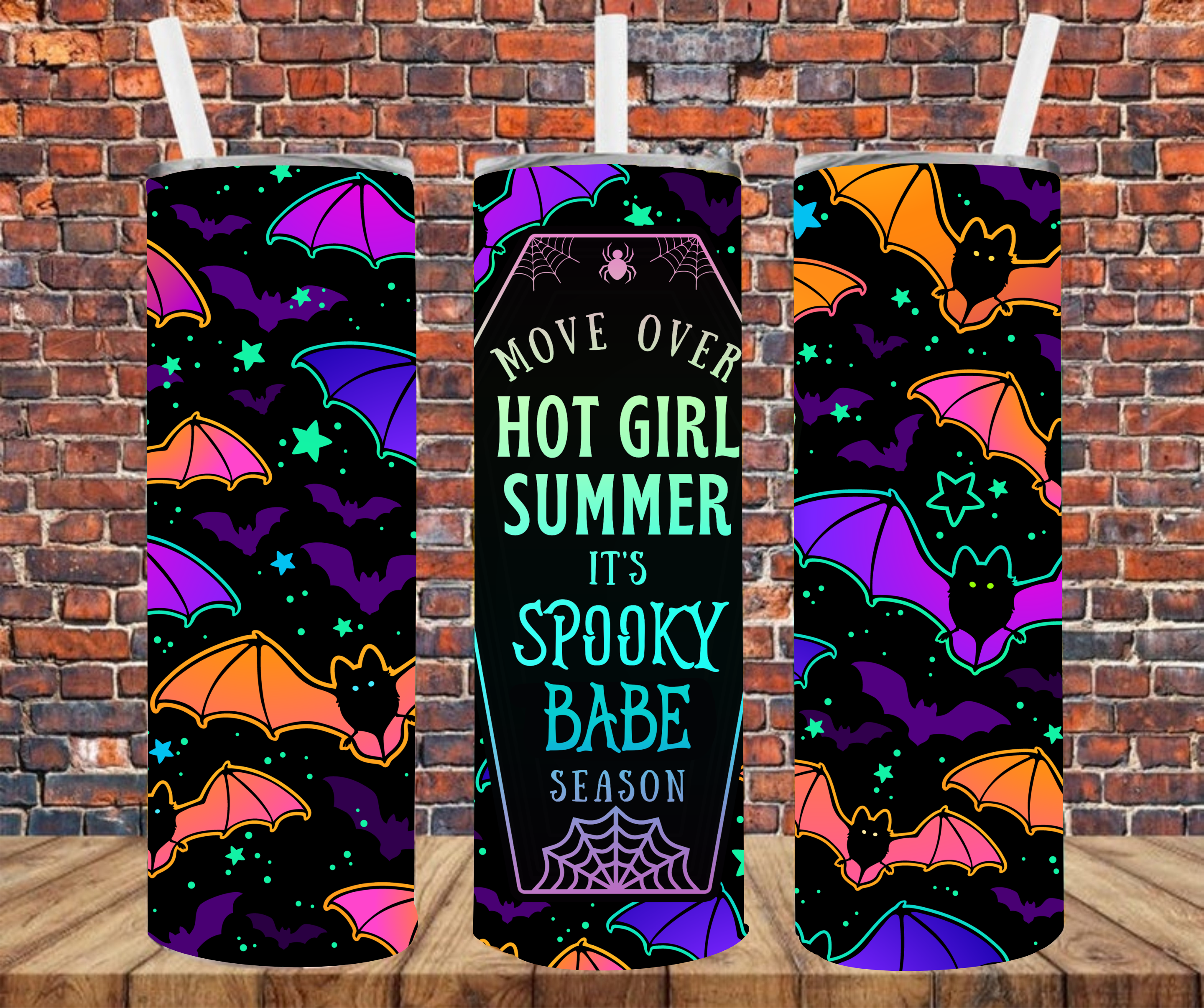 Move Over Hot Girl Summer It's Spooky Babe Season - Tumbler Wrap - Sublimation Transfer