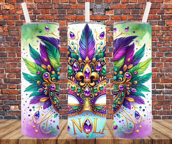 NOLA Mask - Tumbler Wrap - Sublimation Transfers