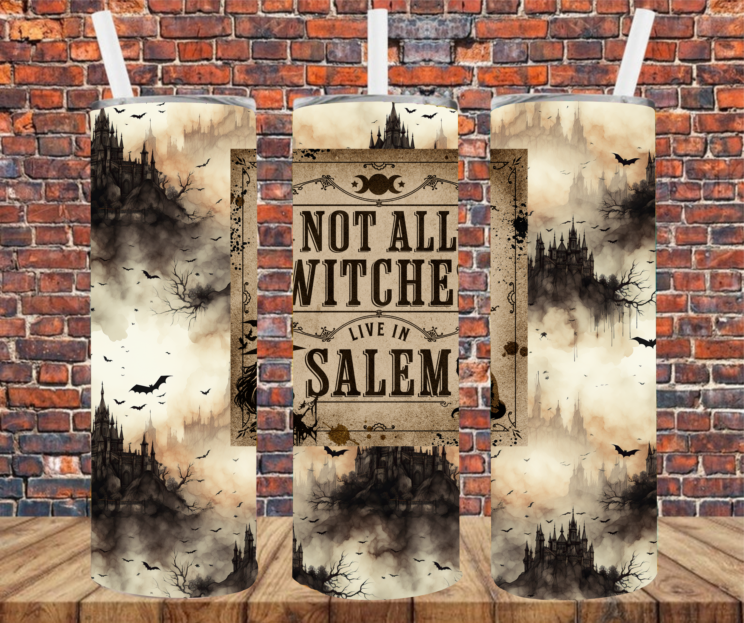 Not All Witches Live In Salem - Tumbler Wrap - Sublimation Transfer
