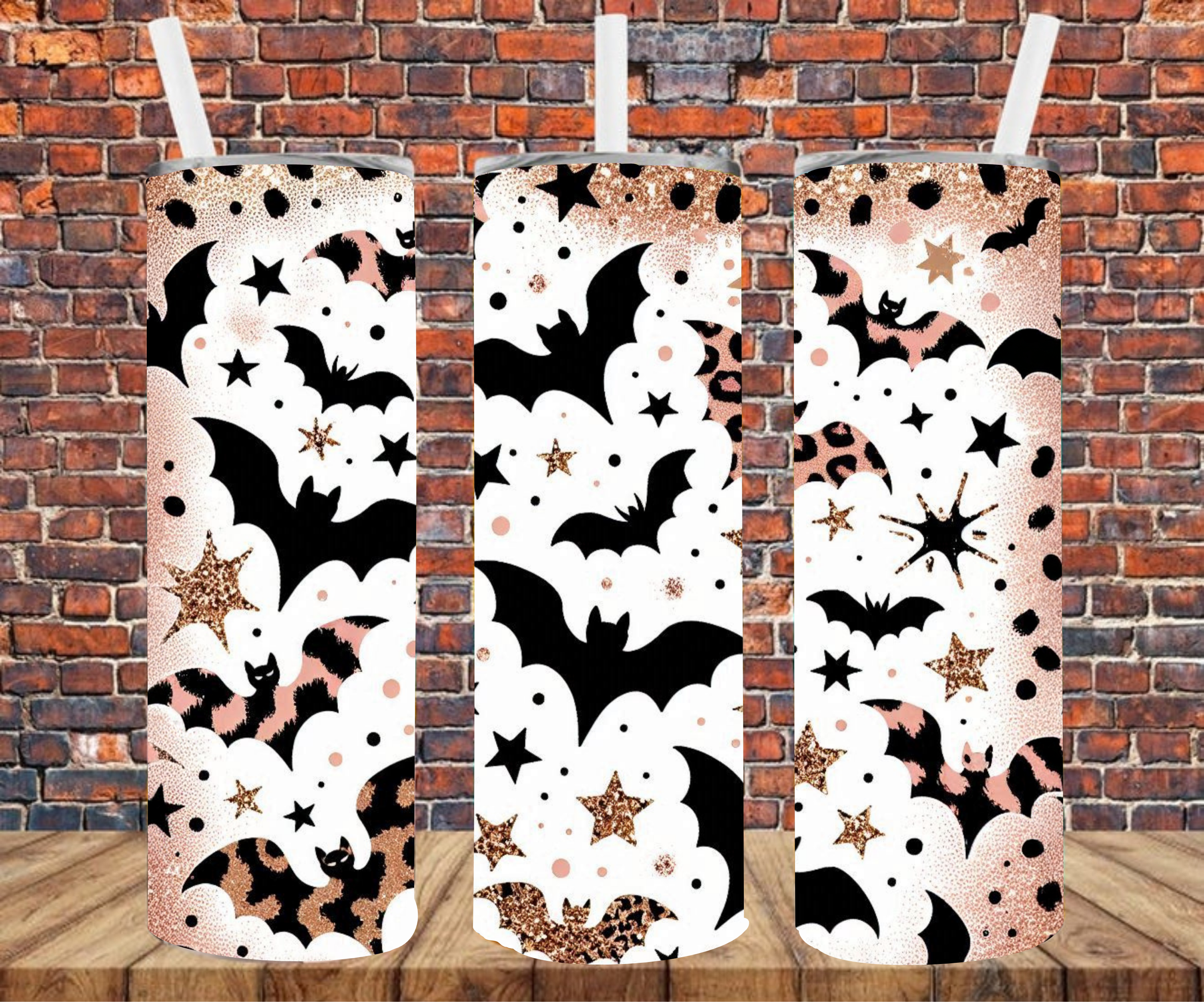 Halloween Bats - Tumbler Wrap - Sublimation Transfers