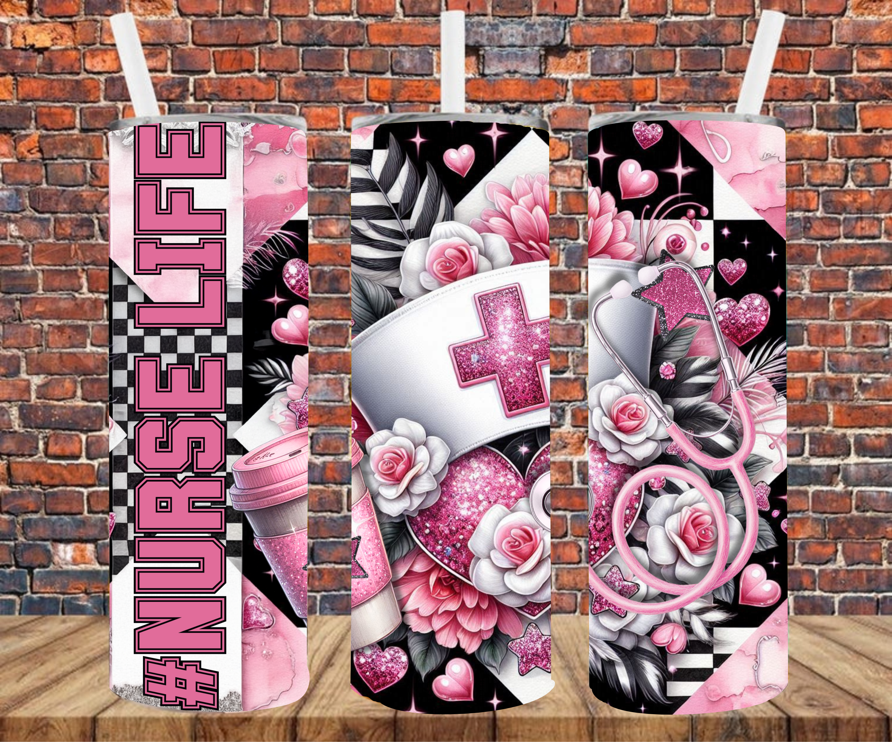 Nurse Life - Tumbler Wrap - Sublimation Transfers