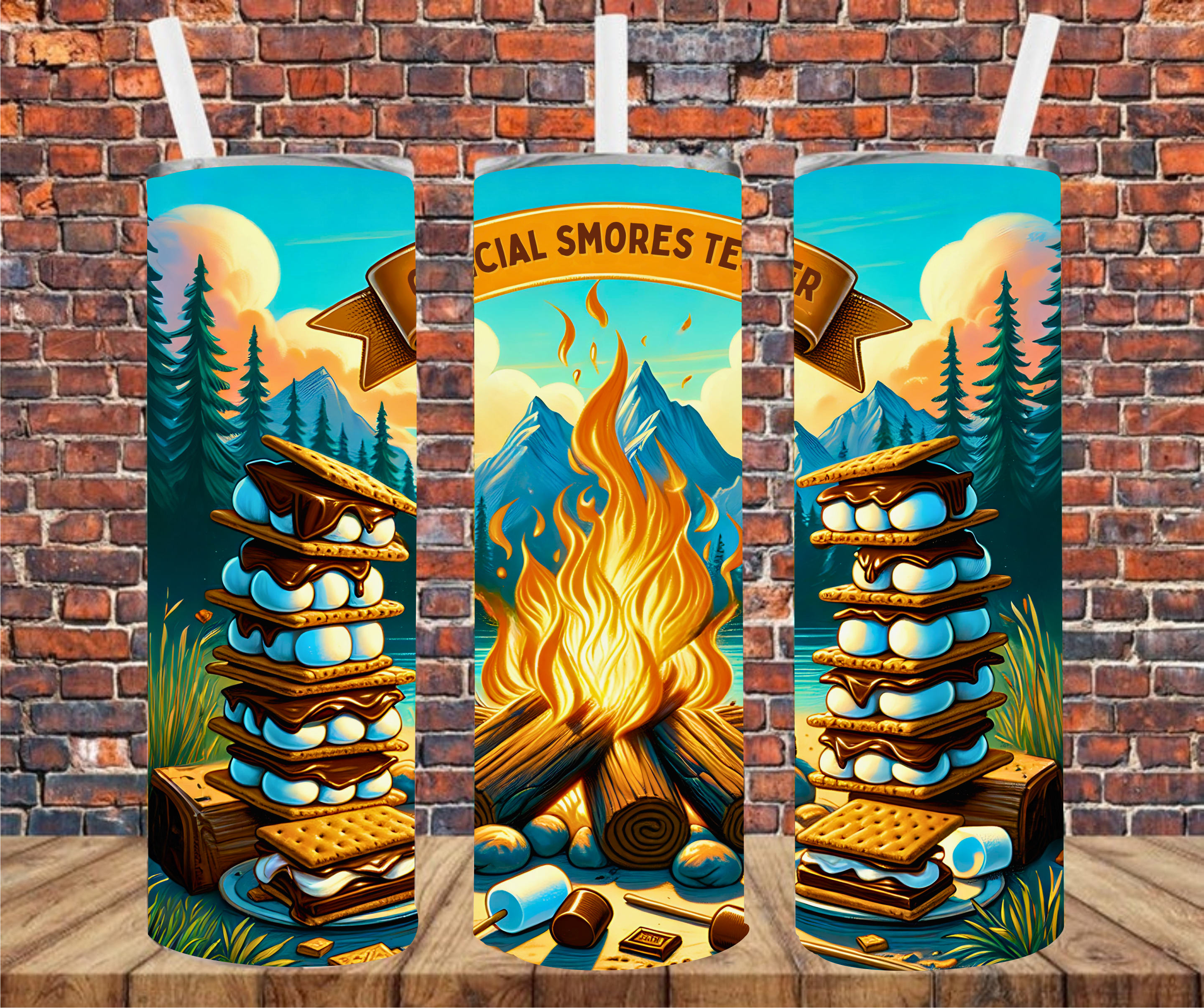Official Smores Tester - Tumbler Wrap - Sublimation Transfers