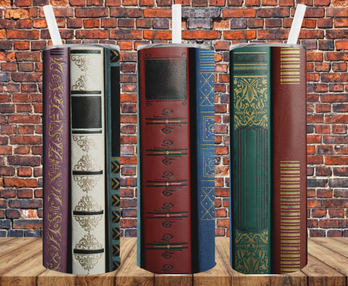 Old Books - Tumbler Wrap Sublimation Transfers