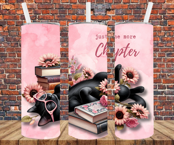 Just One More Chapter - Tumbler Wrap - Sublimation Transfers