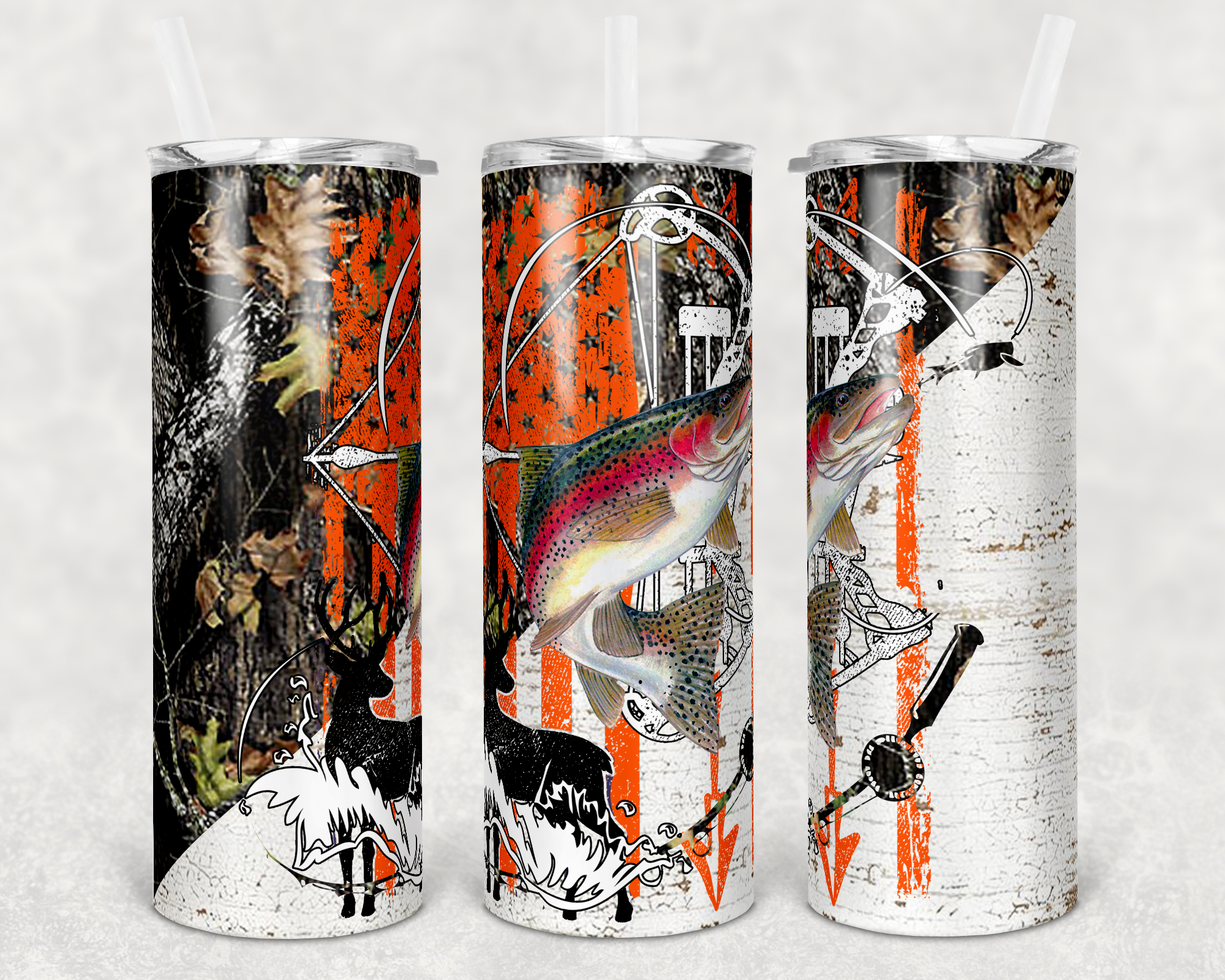 Hunting & Fishing - Tumbler Wrap Sublimation Transfers