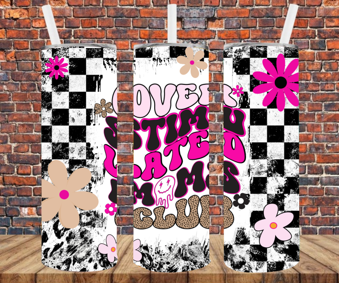 Overstimulated Mom's Club - Tumbler Wrap - Sublimation Transfers