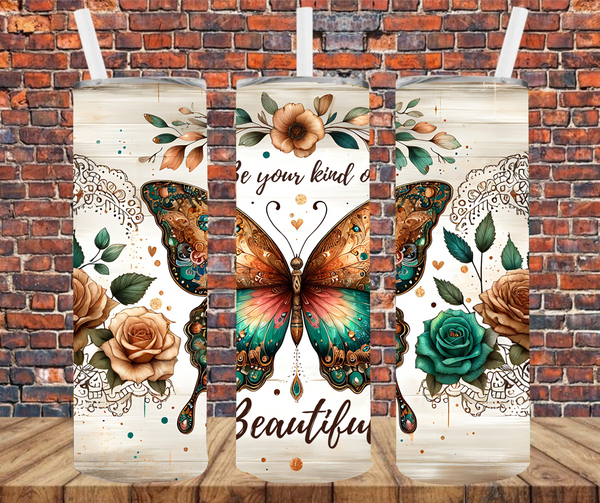 Be Your Own Kind Of Beautiful - Tumbler Wrap - Sublimation Transfers
