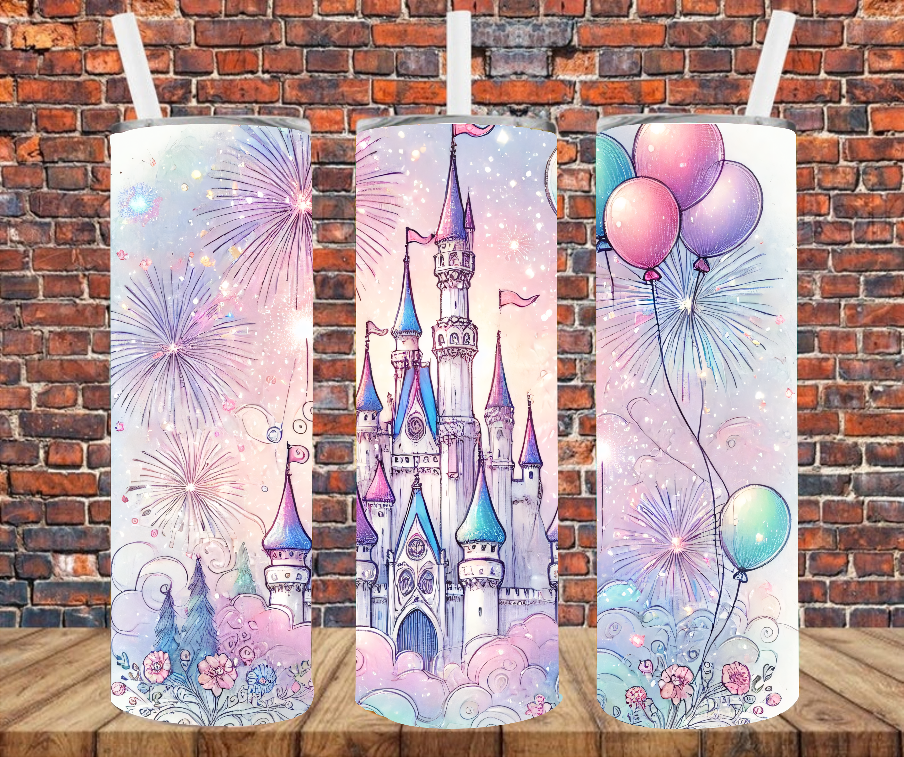 Castle -  Tumbler Wrap - Sublimation Transfer