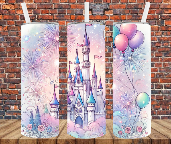 Castle -  Tumbler Wrap - Sublimation Transfer