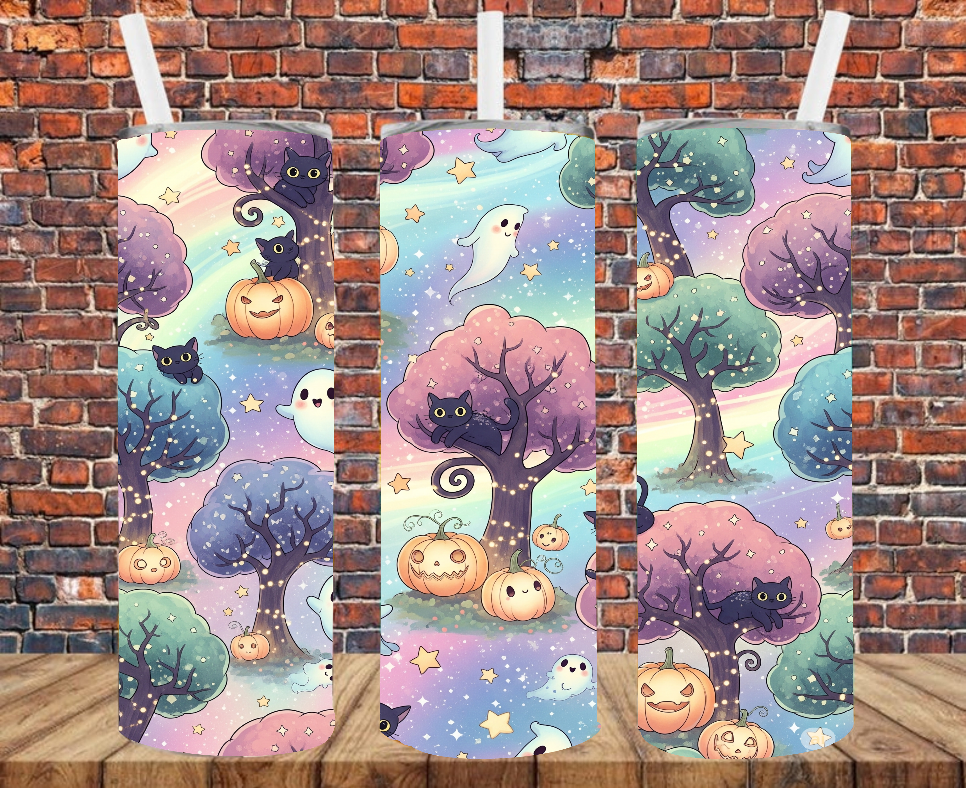 Soft Halloween - Tumbler Wrap - Sublimation Transfers