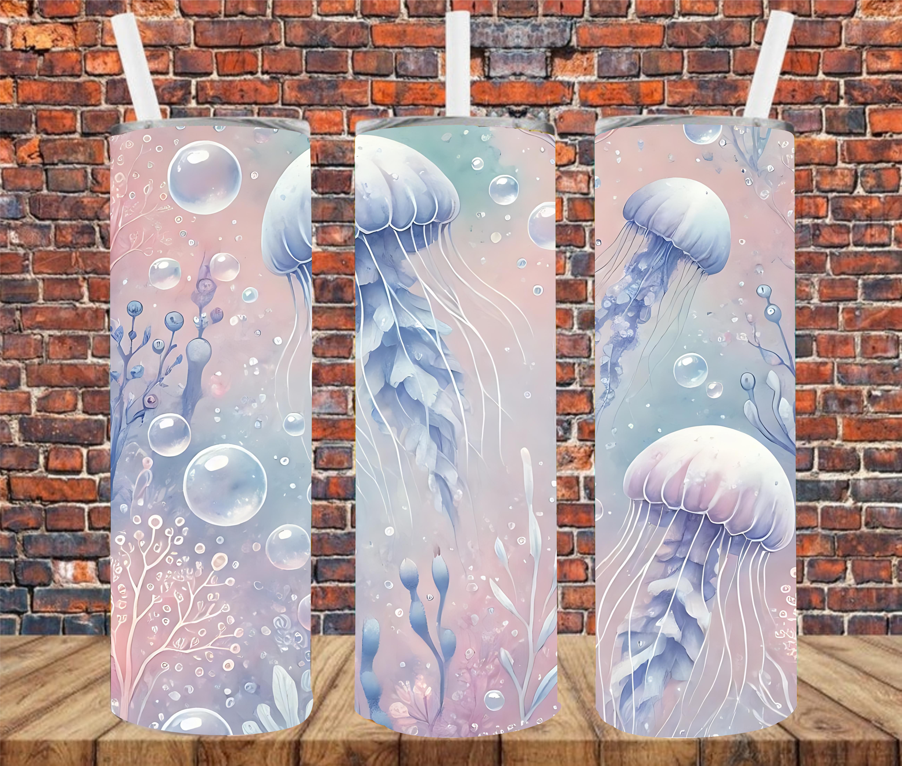 Jellyfish - Tumbler Wrap - Sublimation Transfer