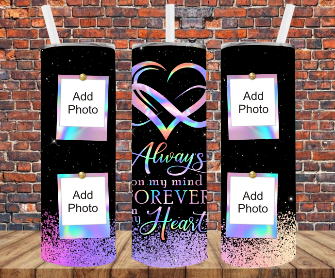 4 Image - Add Your Own Photos - Sublimation Tumbler Wrap