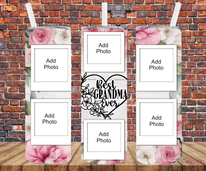 6 Image - Add Your Own Photos - Sublimation Tumbler Wrap