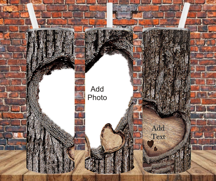 1 image - Add Your Own Text & Photo - Sublimation Tumbler Wrap