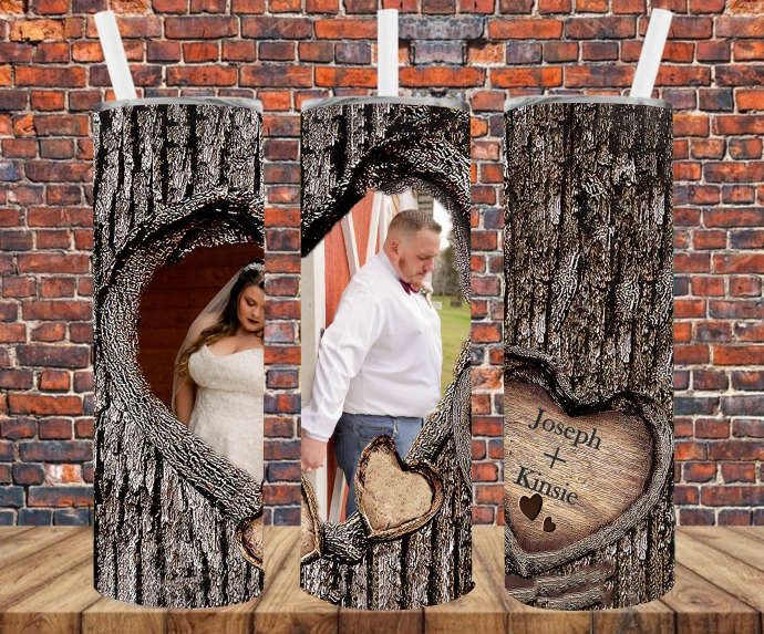 1 image - Add Your Own Text & Photo - Sublimation Tumbler Wrap