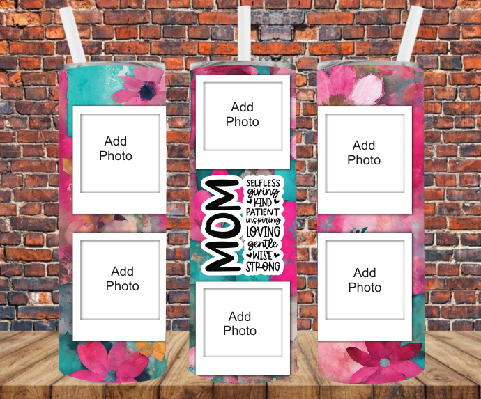 6 Image - Add Your Own Photos - Sublimation Tumbler Wrap